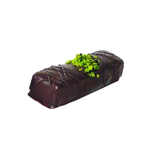 Aalborg Chokoladen, Marcipanstang med pistacie.  Mørk chokolade min 60% kakaotørstof