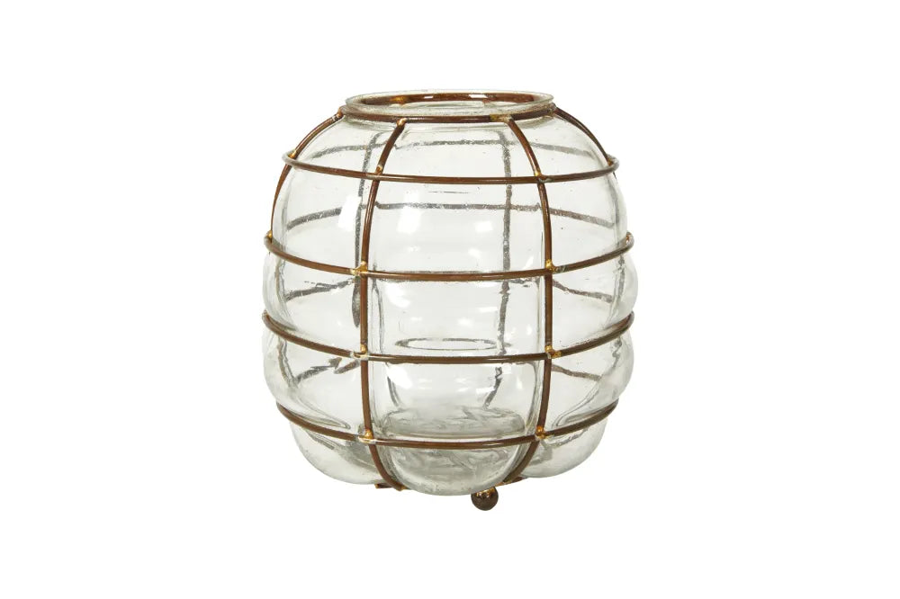 Speedtsberg - Vase rund, glas, Rust