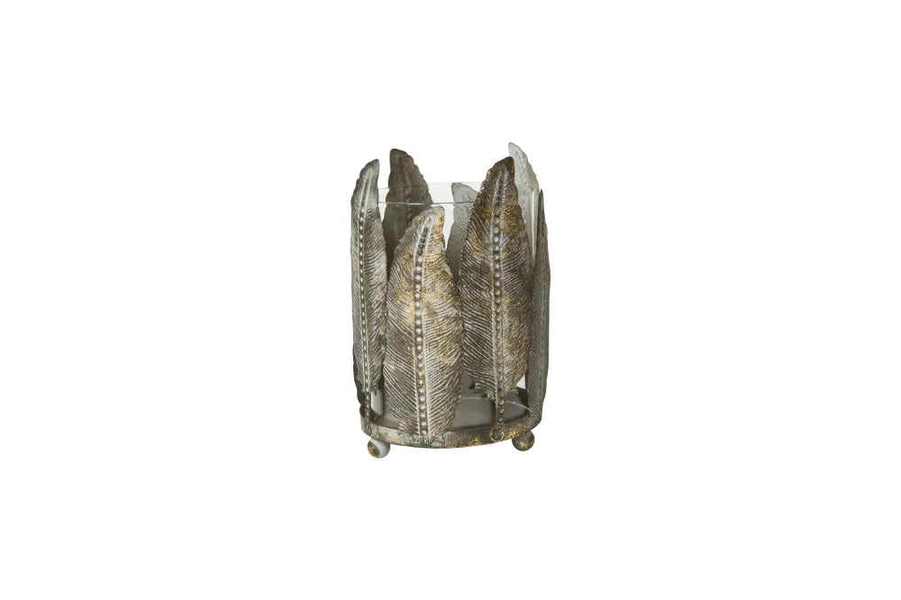 Speedtsberg Fyrfadsstage m/Blade, Glasindsats, Ø10x16cm