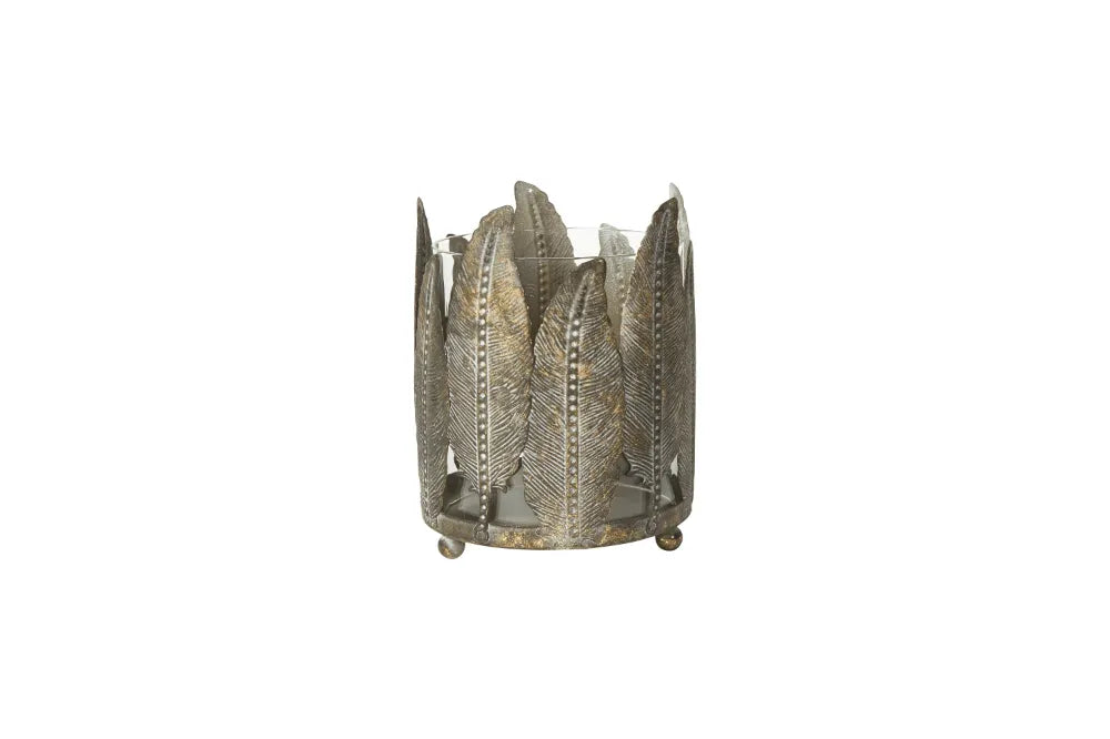 Speedtsberg Fyrfadsstage m/Blade, Glasindsats, Ø12x16cm