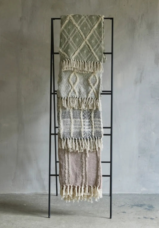 Speedtsberg - Plaid m/frynser, sort