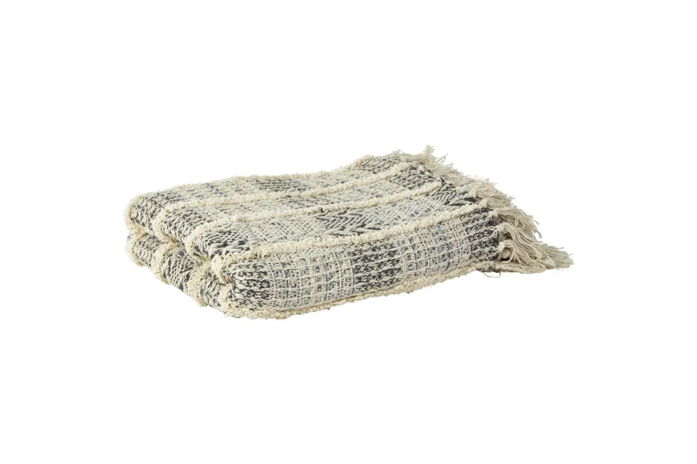 Speedtsberg - Plaid m/frynser, sort