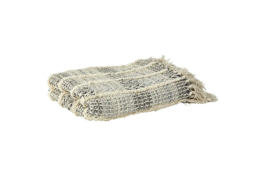 Speedtsberg - Plaid m/frynser, sort