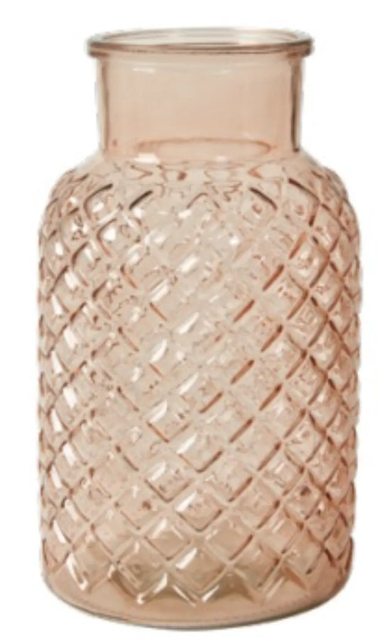 Speedtsberg - Vase rombe, glas, Rosa