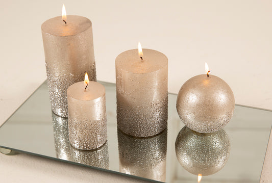 La Vida - Rustik lys metal glimmer, champagne