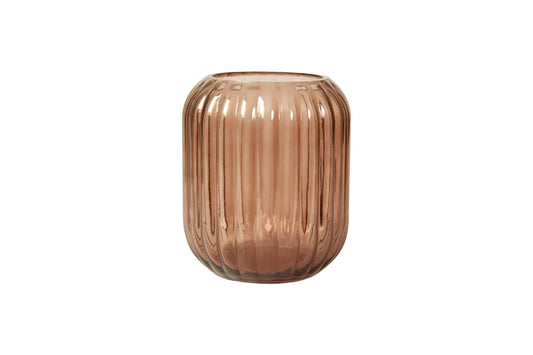 Speedtsberg Gry Glasvase, Rosa, Ø17x20cm - Delikat Skønhed