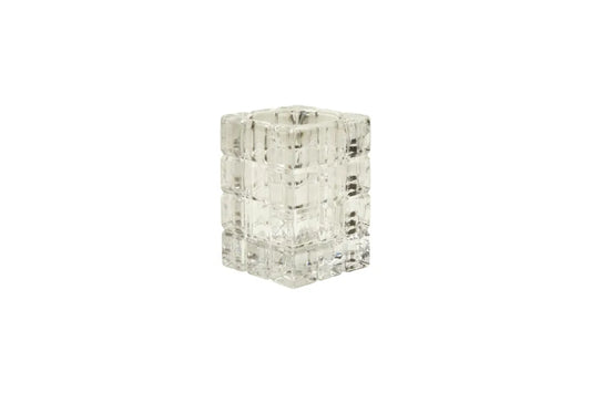 Speedtsberg Fyrfadsstage, Klart Glas, 8x8x12cm - Stilren Lyskilde