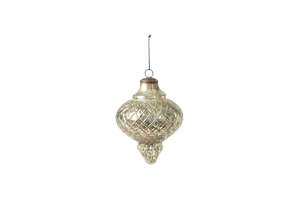 Speedtsberg Ornament Glas 17 cm - Antik Guld