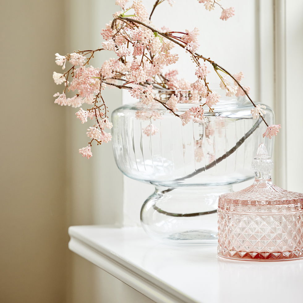 Speedtsberg - Skål med låg harlekin, Rosa