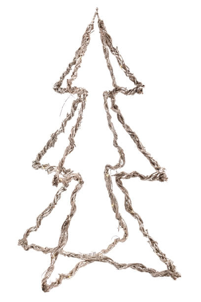 La Vida - LED foldbart juletræ, guld, stort