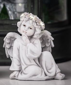 La Vida - Engel med LED lyskrans