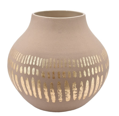 La Vida - Sani vase, cream/guld