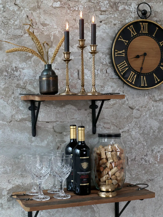 Chic Antique - Vægur Ø35 cm Sort