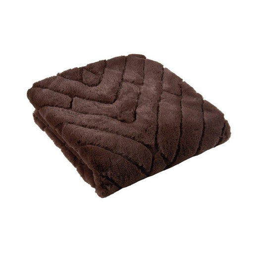 Fondaco Plaid i Brun, 120x150 cm, 100% Polyester
