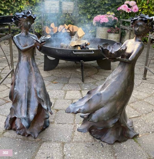 La Vida - Kvinde m. sommerfugl, antik sort