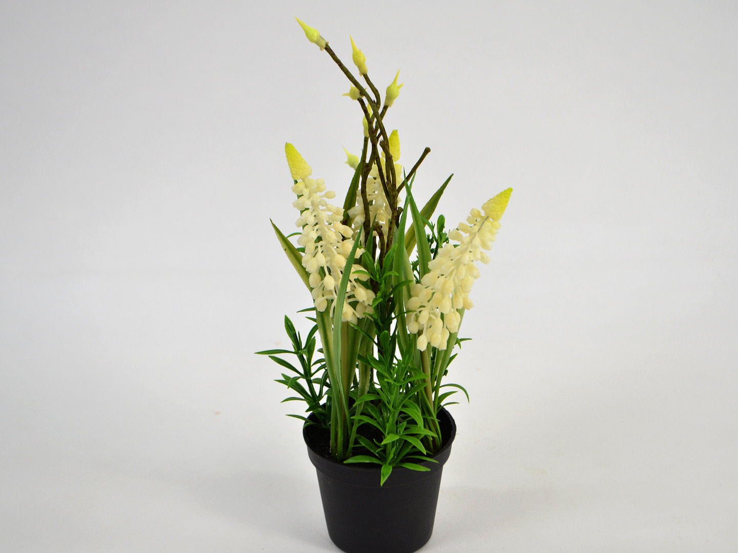 Deko Florale - Perlehyacint, blandet skål, hvid