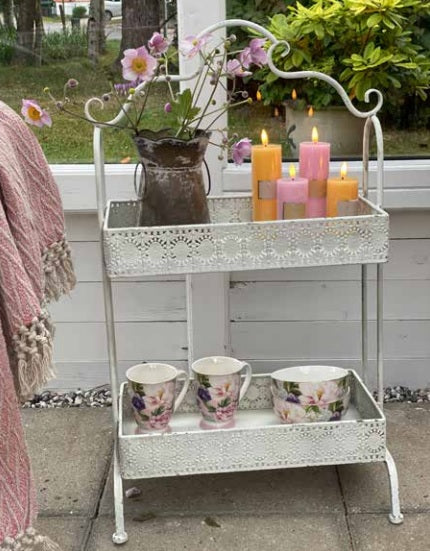 La Vida - Todelt planteopsats, antik hvid