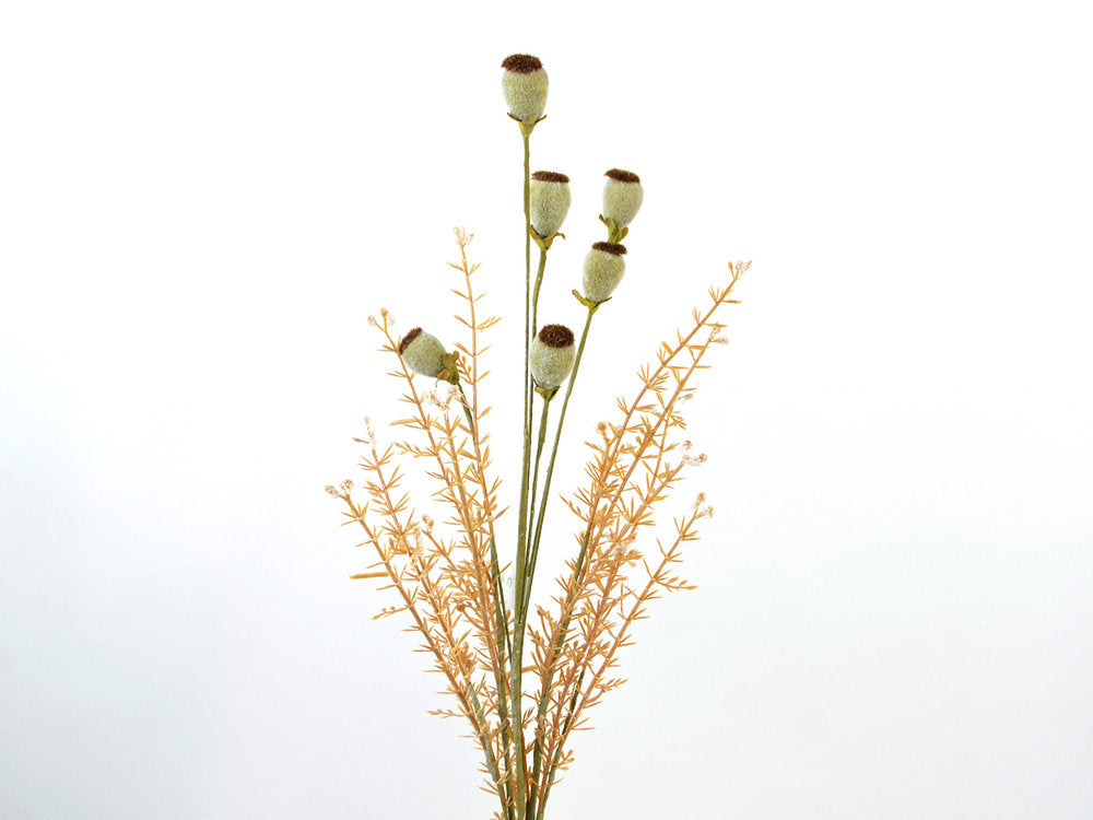 Deko Florale - Berry kapsel gren, 55 cm, grøn