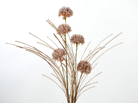 Deko Florale - Blomstrende gren, 55cm, creme-lilla