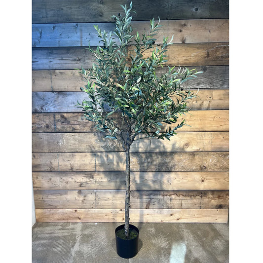 La Vida - Kunstigt oliventræ I sort plastikpotte