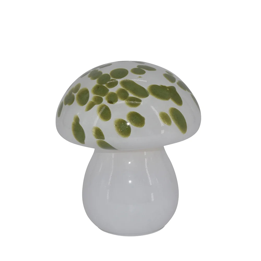 La Vida -LED glaslampe mushroom, lille, Grøn