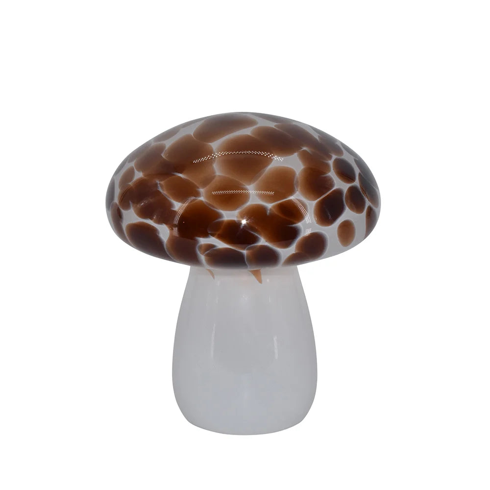 La Vida -LED glaslampe mushroom, stor, Cognac