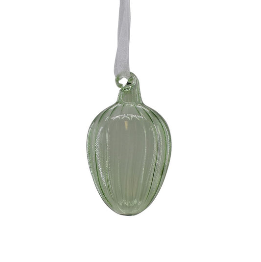 La Vida - Glasæg m. riller, lille, grøn