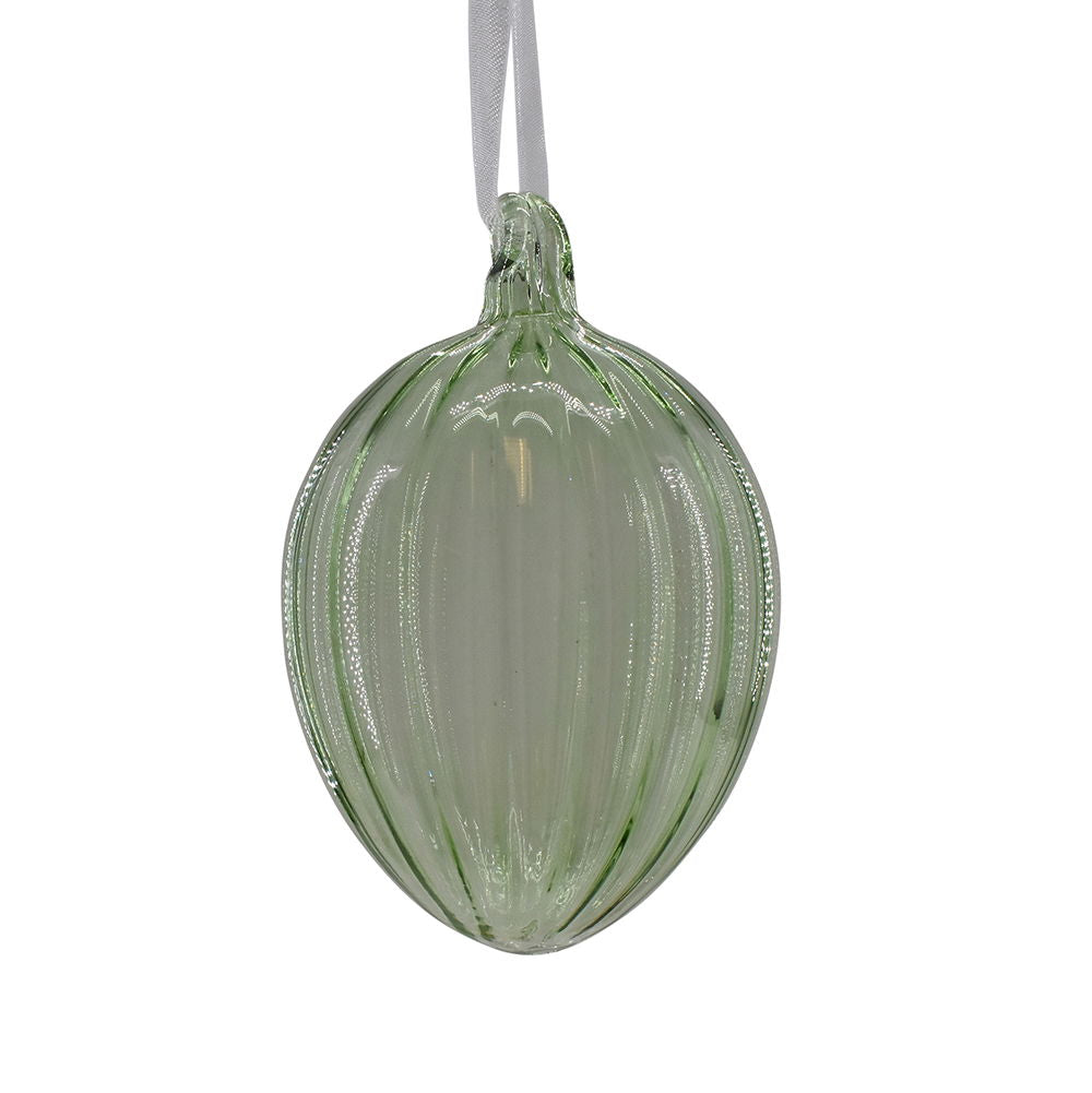 La Vida - Glasæg m. riller, stor, grøn