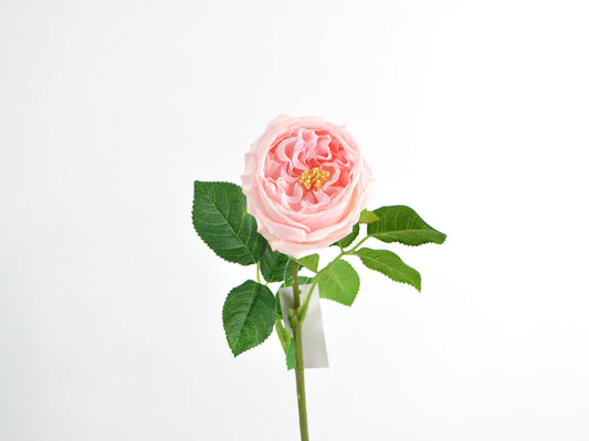 Deko Florale Lyserød Cabagerose med Real Touch 59cm