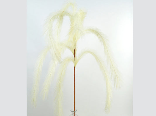 Deko Florale - Pampas græs gren, 139cm, hvid