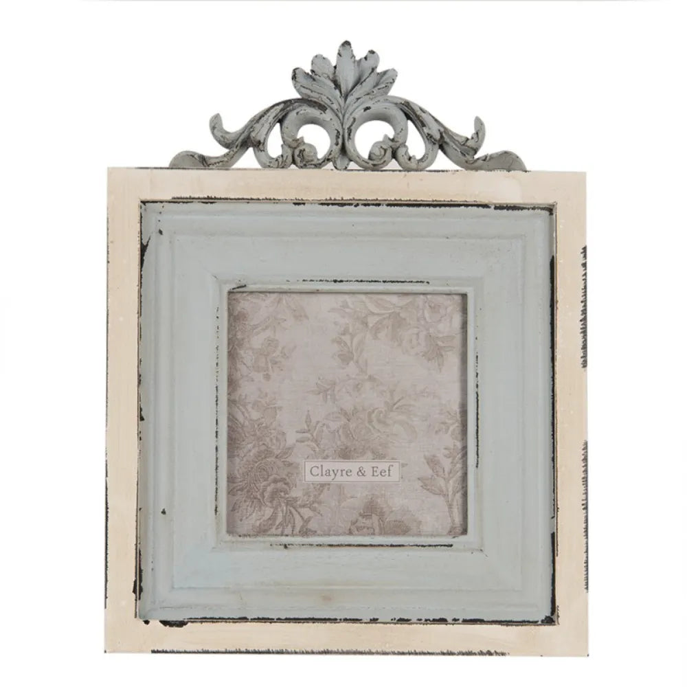 Clayre & Eef Billedramme i Blålig Farve 18x23 cm