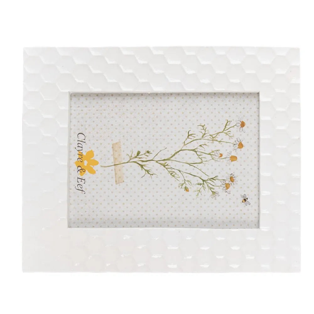 Clayre & Eef - Moderne Hvid Billedramme, Foto Størrelse 13x18 cm