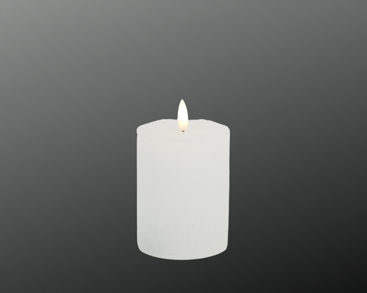 Deko Florale LED-lys Hvid Ø7.6xH12cm med Timer