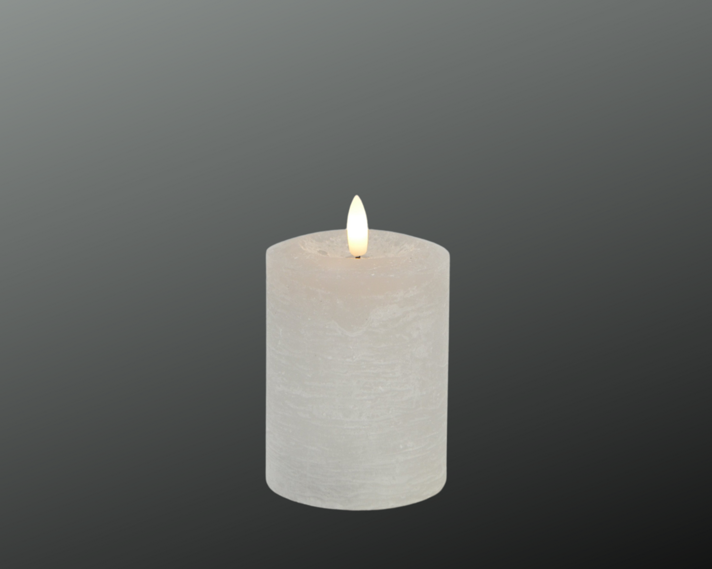 Deko Florale LED-lys, Grå, D7.6xH16 cm