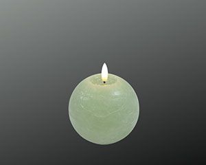 Deko Florale LED-lys, Kugleformet i Grøn, Diameter 10 cm