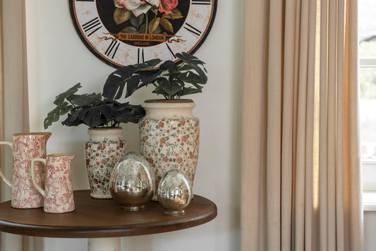 Clayre & Eef Æg i Sølvglas L11xB11xH14 cm