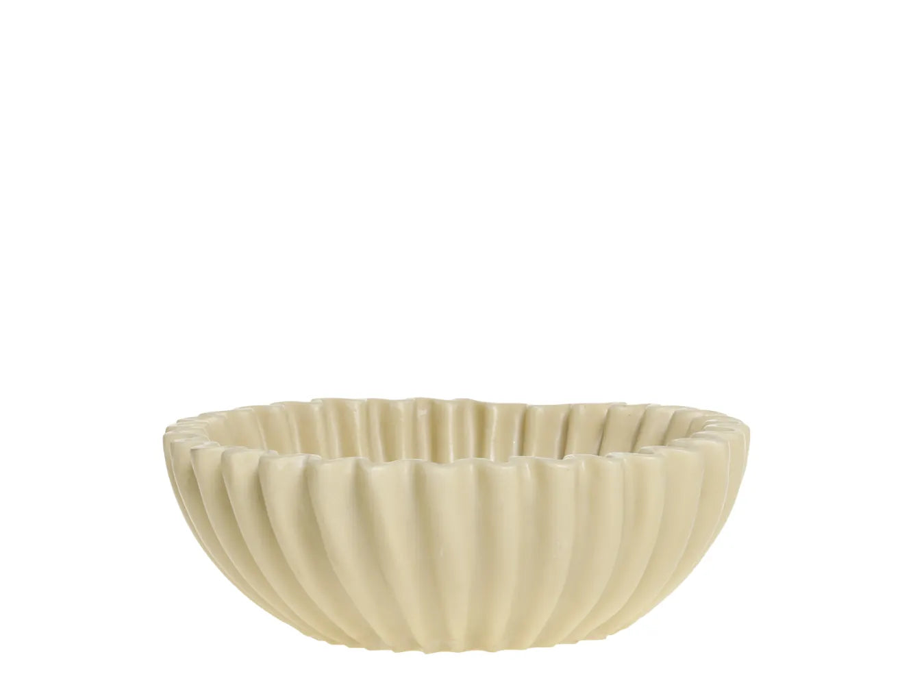 Chic Antique - Muslingeformet skål i lattefarve