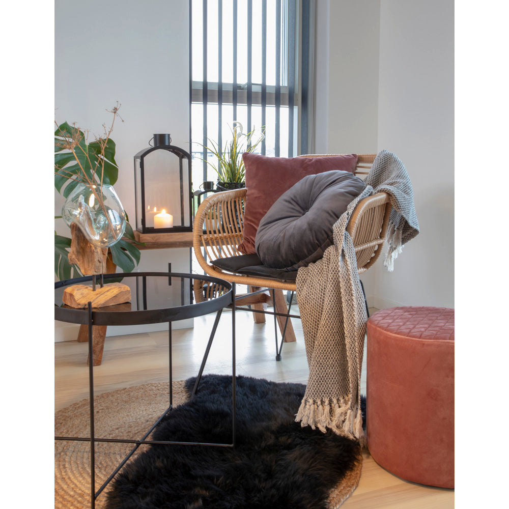 House Nordic - Lammeskind i sort 50x85 cm