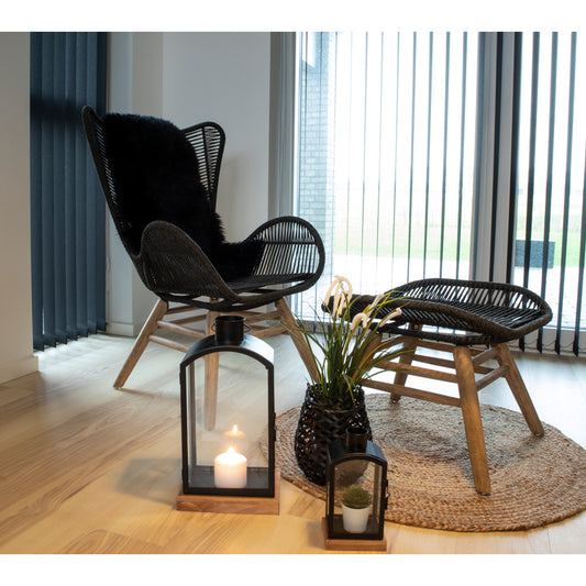 House Nordic - Lammeskind i sort 50x85 cm