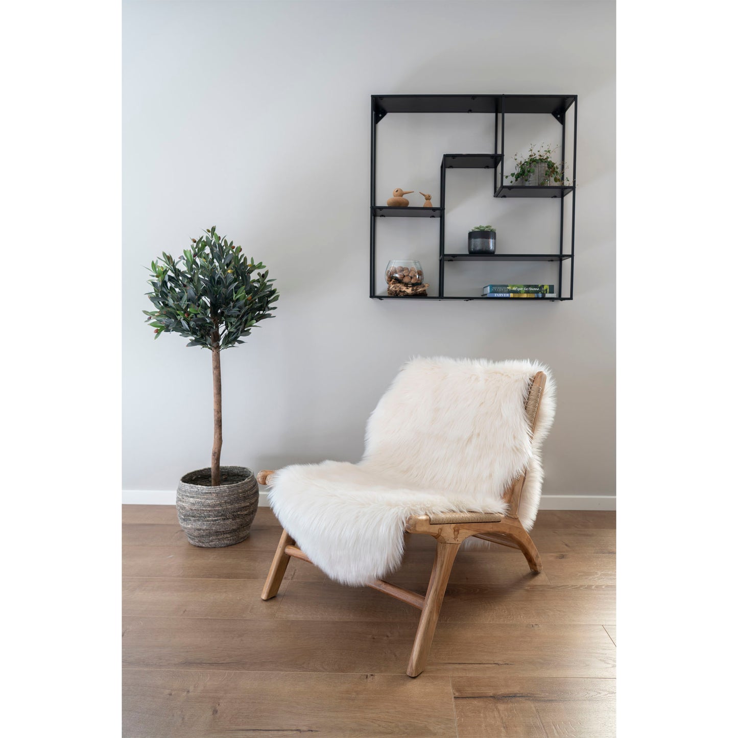 House Nordic - Imiteret lammeskind i natur 60x180 cm