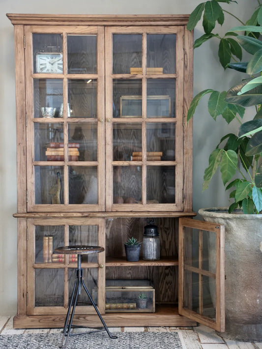Chic Antique - Vitrineskab m. 4 låger & hylder