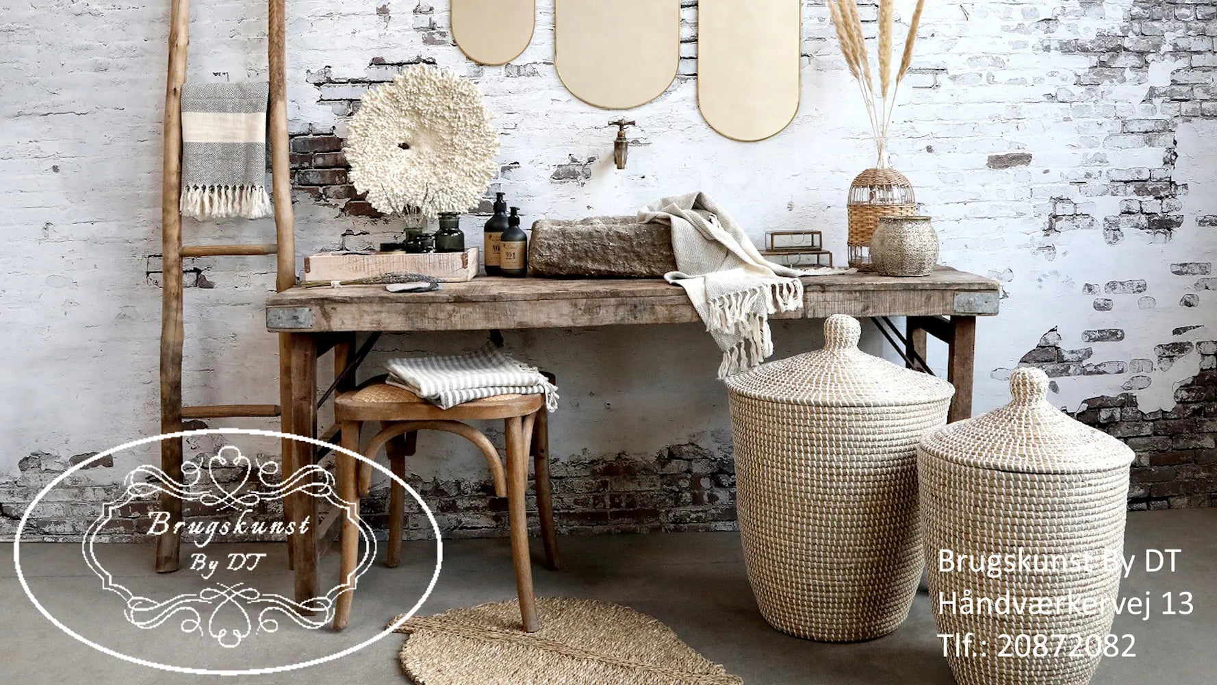 Chic Antique - Grimaud gammel Træbord