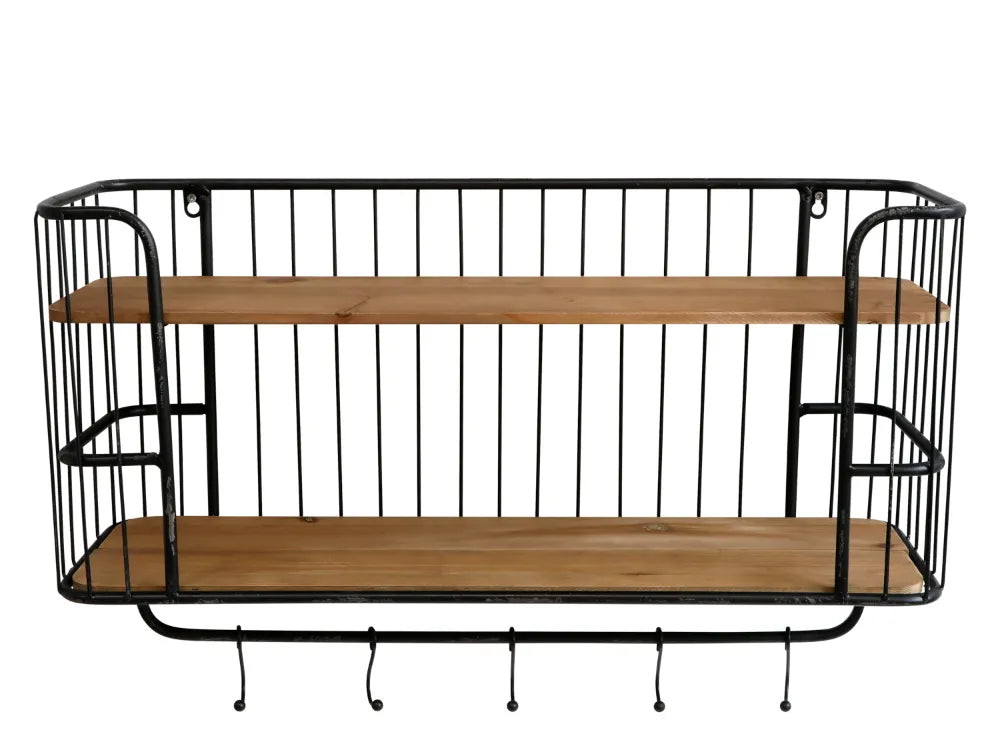 Chic Antique Gl. Hylde m. 5 Knager - Rustik Charme i Dit Hjem