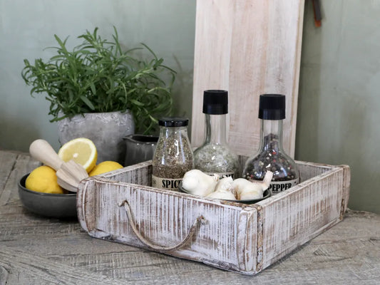 Chic Antique Gl. Murstensform Dobbelt Unika i Antique Hvid