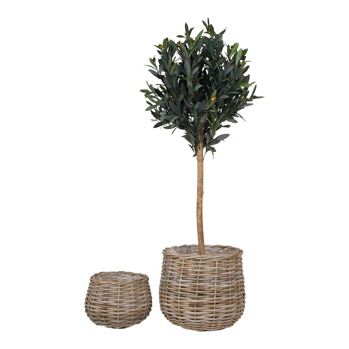 House Nordic Pulo Kurve, Kubu Rattan, Natur, Sæt af 2