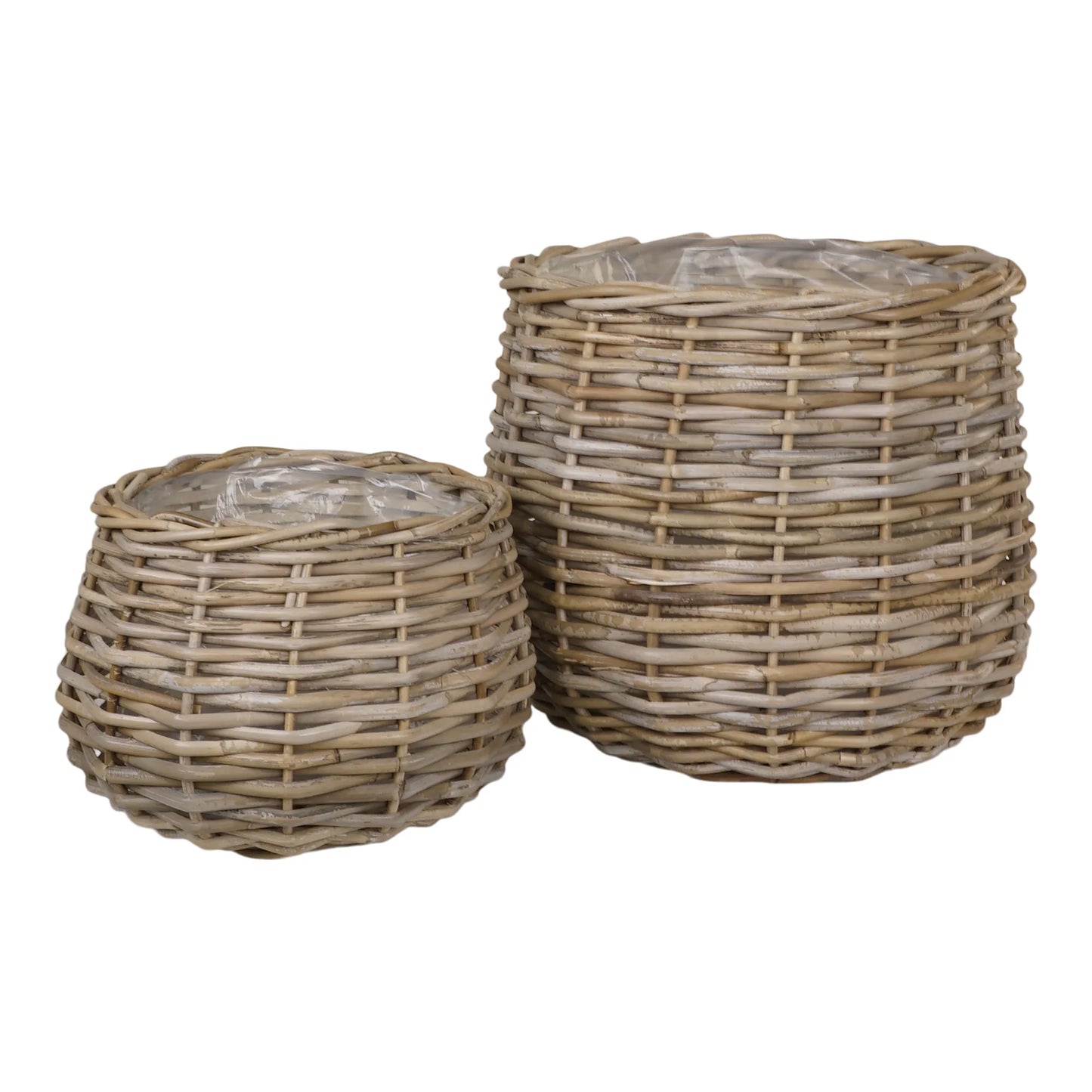 House Nordic Pulo Kurve, Kubu Rattan, Natur, Sæt af 2