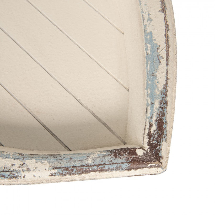 Clayre & Eef Sidebord i Hvidt Træ L70xB39xH64 cm