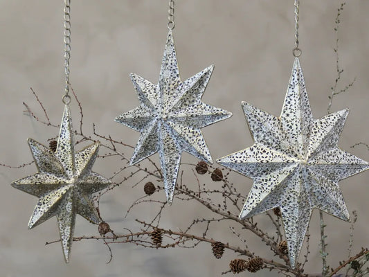 Chic Antique Jernstjerne med Dekor, 27,5x19,5x5 cm - Messing