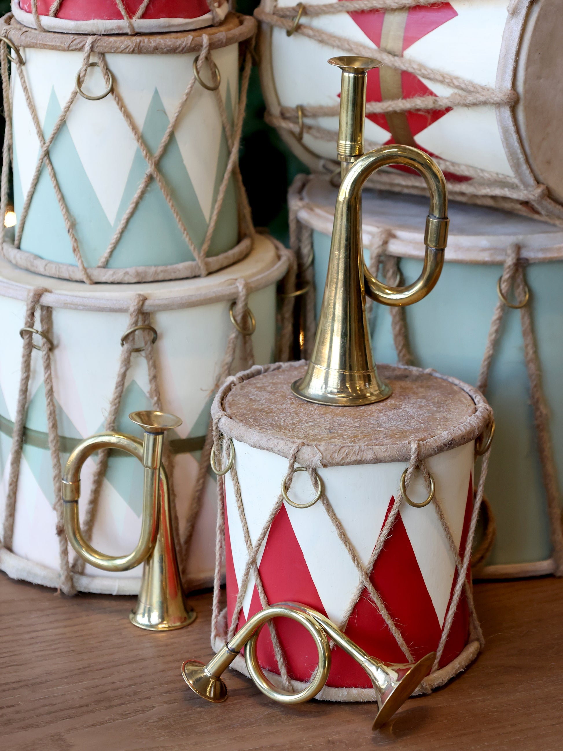 Chic Antigue - Vintage Tromme m. læder håndlavet
