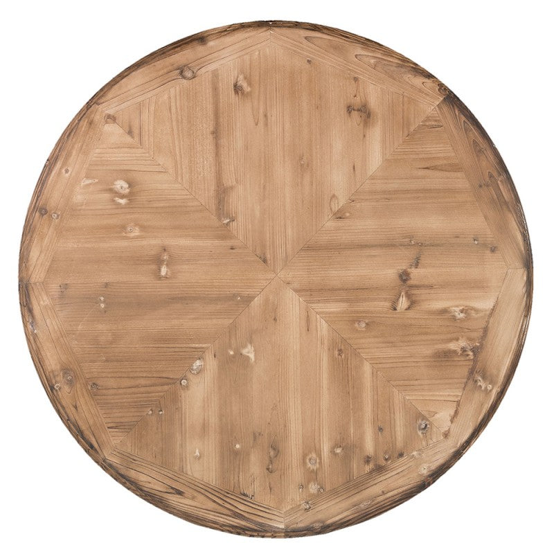 Clayre & Eef - Spisebord Ø120*85 cm brun træ rund
